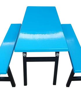 工直销钢六位玻璃餐人桌食堂桌椅学校厂饭堂餐厅分体hlq360-2餐台