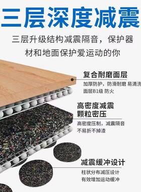 健EIZ身房橡胶减健震地垫减震隔音地垫无气味隔音震减垫身地房家