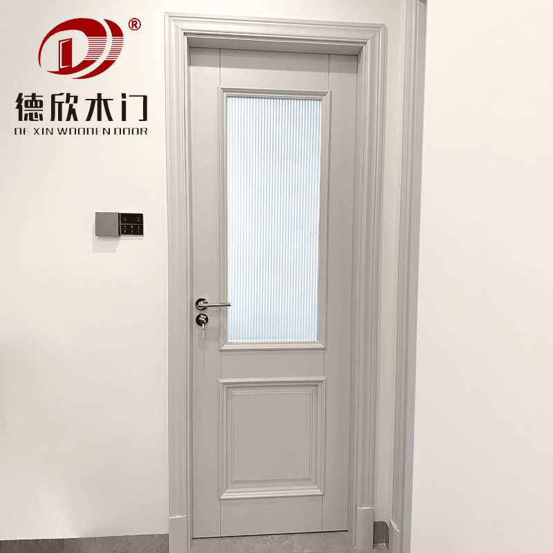 厂家定制原木门现代高端简约白色原木门美式橡木卧室办公整套房门