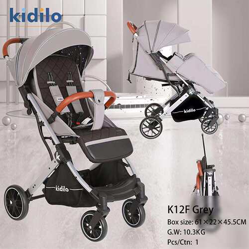 Kidilo婴儿四轮推车小孩手推车轻便可折叠便携儿童手推车