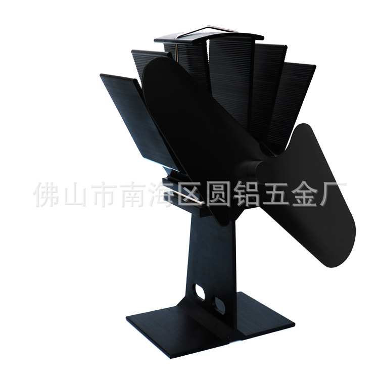 经典款高工字壁炉风扇2叶真火燃木煤油炉取暖扇源头工厂