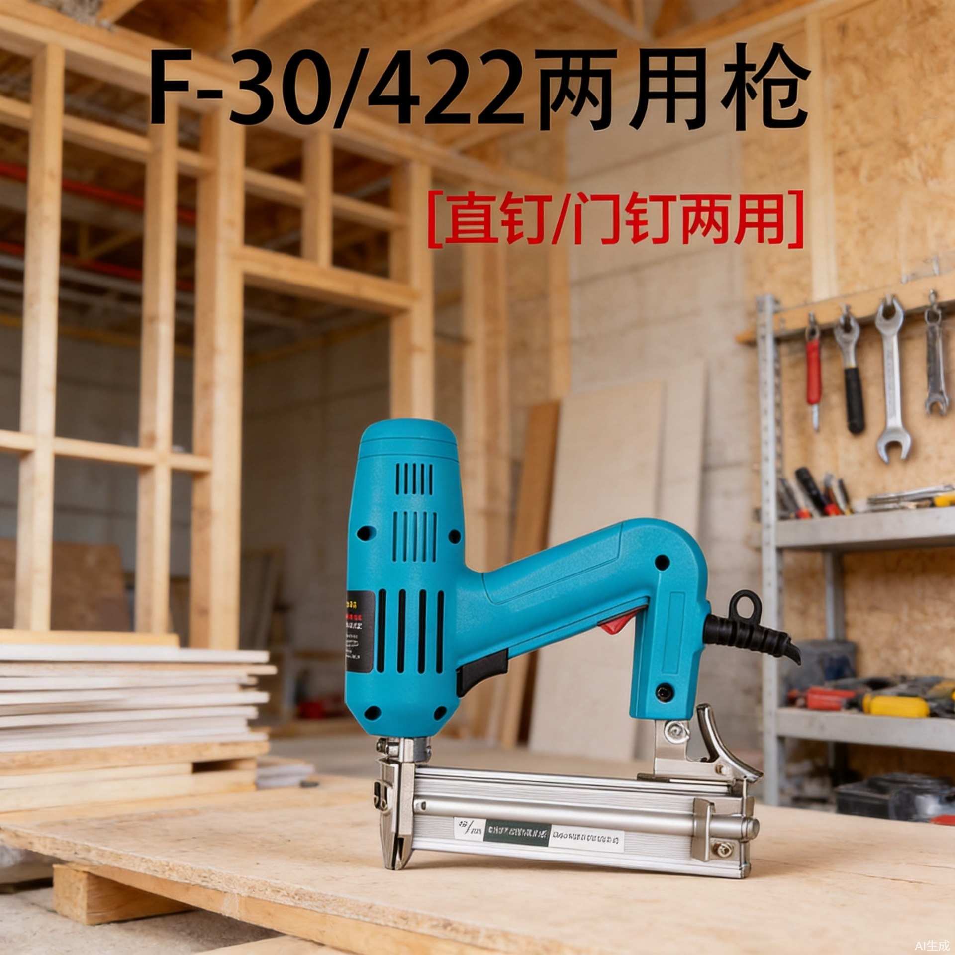 主推电动钉枪F30/422直钉枪两用码钉抢气钉枪打钉器吊顶神器工具