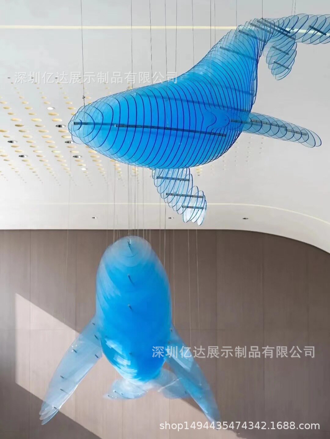 装置雕塑亚克力艺术品3D立体拼接雕刻售楼部酒店展厅大堂摆件