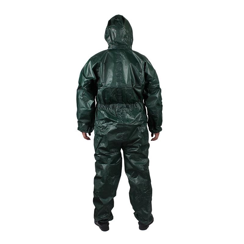 安思尔微护佳MC4000GR40-T-99-111多层复合膜绿色双袖连体防护服