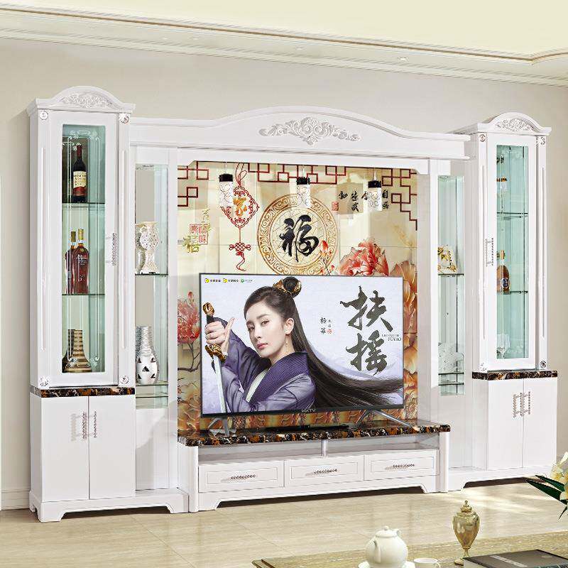 电视背景柜组合整体墙柜伸缩橡木影视柜小户型装饰架壁挂式储蓄柜,电子元器件市场,其它元器件,淘宝优惠券,粉丝福利购,淘宝优惠卷