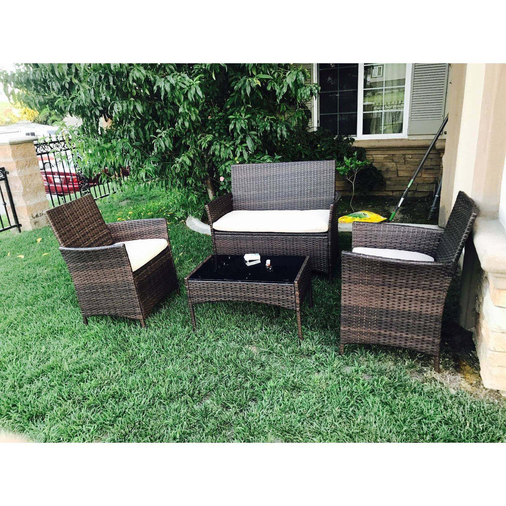 户外庭院编藤桌椅花园阳光房露天室外花园桌椅家用客厅休闲三件套,商业/办公家具,商用藤编家具,淘宝优惠券,粉丝福利购,淘宝优惠卷