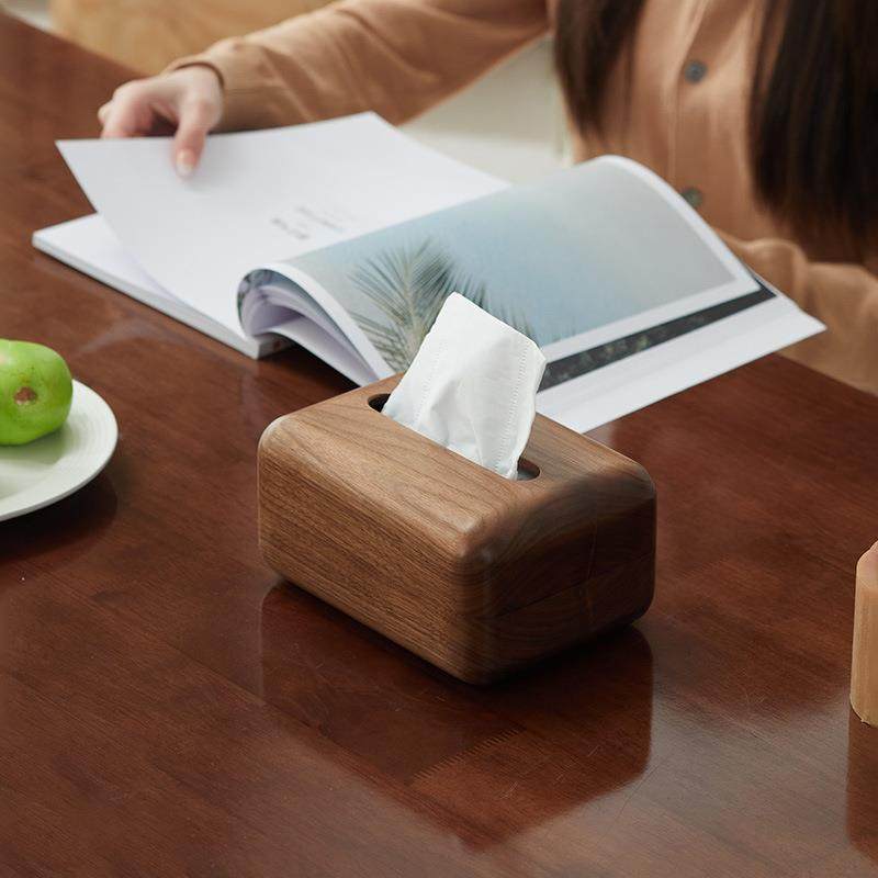复古木质餐巾盒抽纸收纳盒洗脸巾置物盒轻奢国风酒店饭店抽纸盒,收纳整理,首饰盒,淘宝优惠券,粉丝福利购,淘宝优惠卷