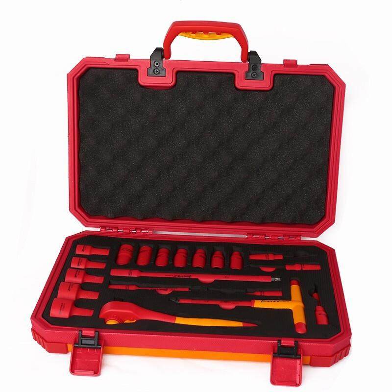 钢盾S15802120件套12.5MM系列绝缘套筒组套棘轮扳手组套电工维修,电子元器件市场,其它元器件,淘宝优惠券,粉丝福利购,淘宝优惠卷