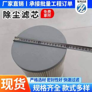 四耳快拆滤芯滤筒无纺布粉尘分离涂装喷粉耐高温电厂用除尘滤芯