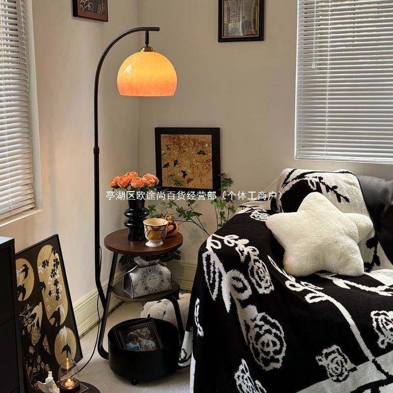 中古柚子落地灯客厅965沙发卧旁氛围感茶几美风床式复古室头柜一,家装灯饰光源,装饰落地灯,淘宝优惠券,粉丝福利购,淘宝优惠卷
