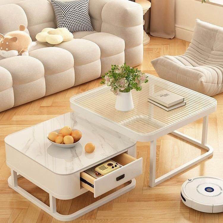 奶油风岩板现圆形型茶几客厅5家用202新款小户轻奢感DGF简约代,电子元器件市场,其它元器件,淘宝优惠券,粉丝福利购,淘宝优惠卷