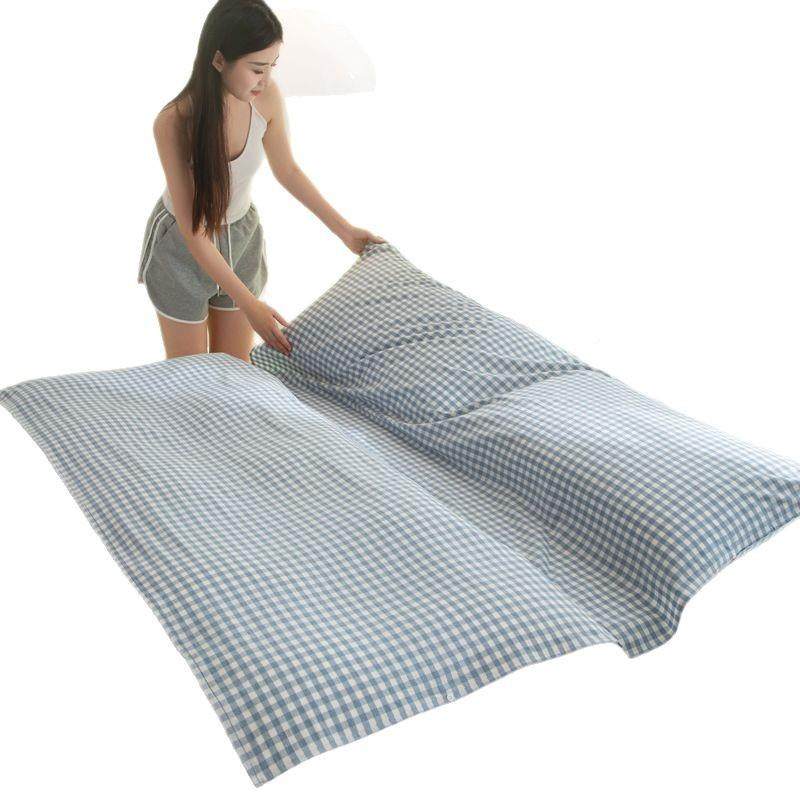 纯酒店隔脏袋全棉床单被罩枕套睡一体可拆分AL101777式便携出棉差