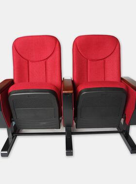 布艺影剧排院连活会座椅带写字板礼堂椅议室报JLI告厅排椅动脚礼