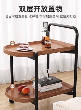 可架移小推车置物客厅动简约双层置物家用带轮小边几架客89950厅
