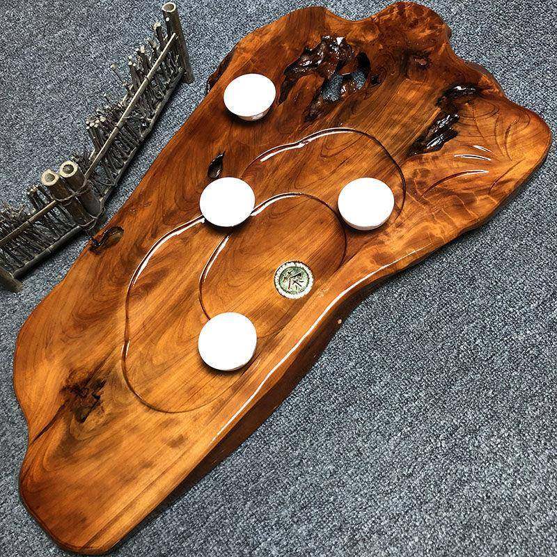 树根根台雕127实家木茶盘茶茶海整体木排水胡桃木整块实木茶盘原