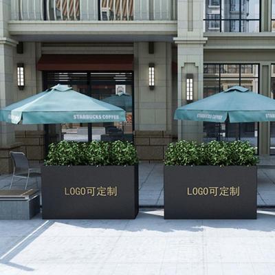 户外断花箱外摆商街售022楼部广场隔长方花形盆花架子业园艺花坛