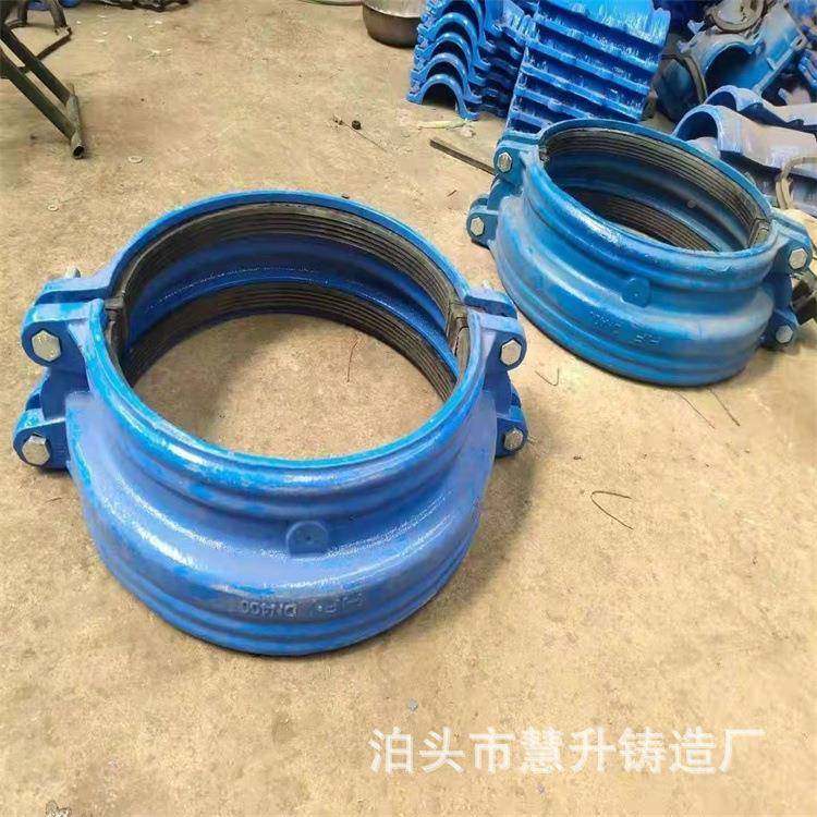 直销球墨铸铁密卡子连接箍承插LGB口哈夫节镀弯头加固防卡锌封