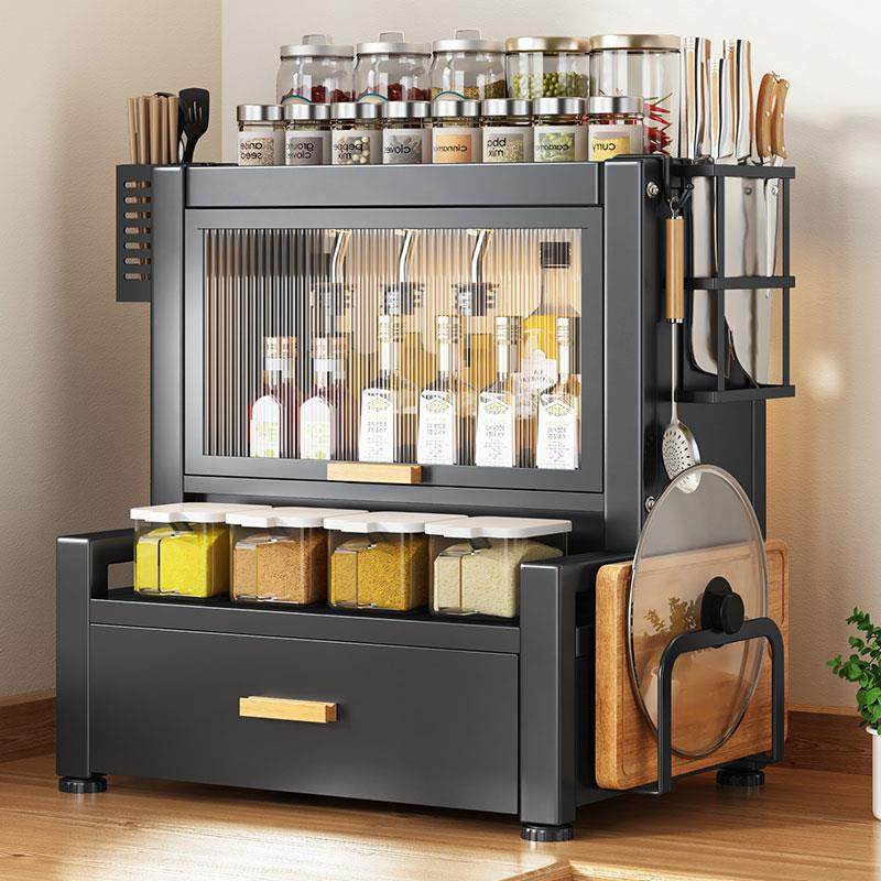 厨面房调料层置物架家用台双油盐酱醋调味品收纳调料调F77M9MH9瓶,厨房/烹饪用具,抹布架/厨房清洁收纳架,淘宝优惠券,粉丝福利购,淘宝优惠卷