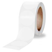 圆形透明卷装 卷标卷筒粘封口贴强MUX胶水超封包装 袋盒子专用口标