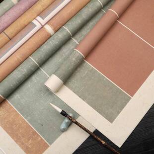 微喷蜡宣纸半八尺整张染国投展稿专用纸676毛笔书法作品纸软笔生