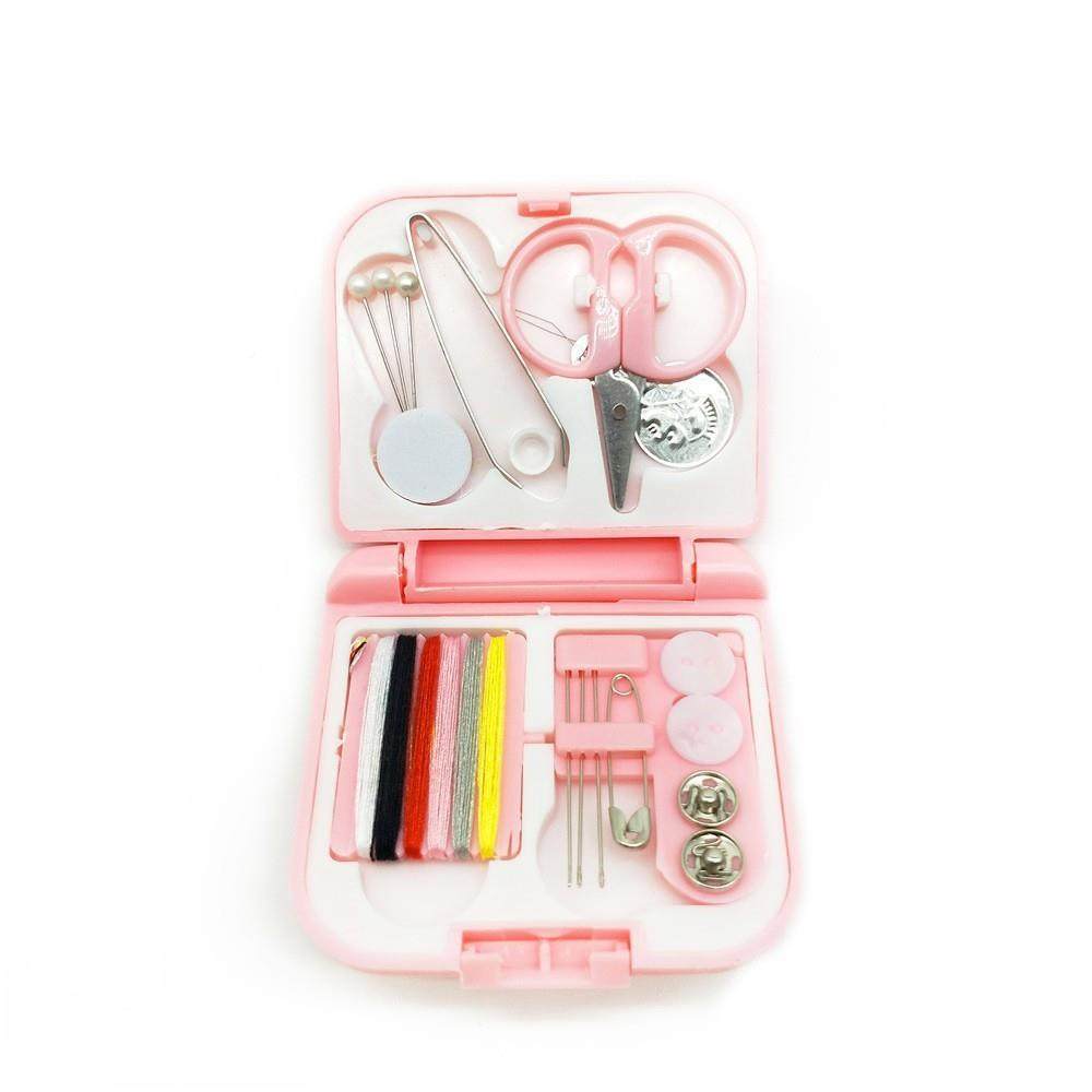 白色粉色2件一套可折叠你外出ZXTZ-5-2旅行针盒套线装家用迷缝0补