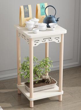 白色欧oj220107式几小茶几沙发角几实木花话几台边几方电客厅正形