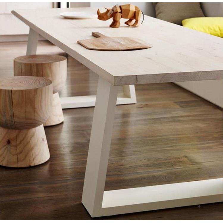 V铁艺实木餐桌约复长方形简电脑无品牌/古桌办公桌大8板长桌会议