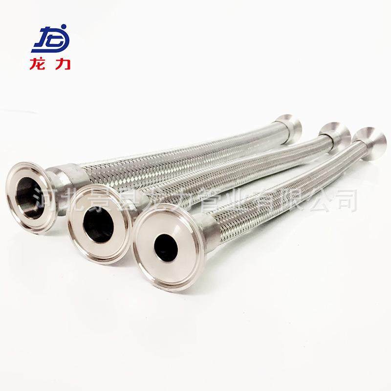 304波不锈钢纹耐高编温高压蒸可定制汽钢丝织管网金属软管