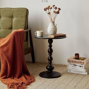 无品牌/轻铁奢沙边客厅家用小茶几几边桌复古角几艺床头置发物阳