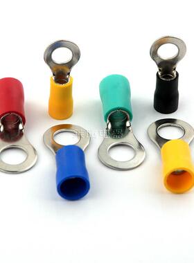 HGAV5.线5-8圆形R预绝缘端子O型冷压接头线端耳铜鼻子
