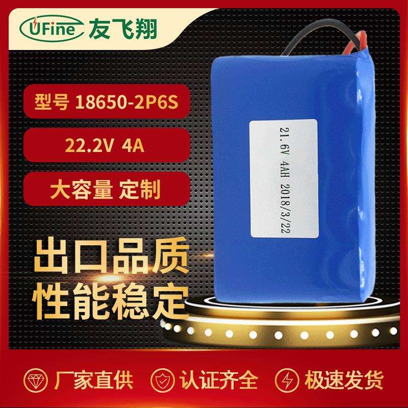 18650-6S2P 22.2V4000mAh LED灯应急电源监控系统设备锂电池