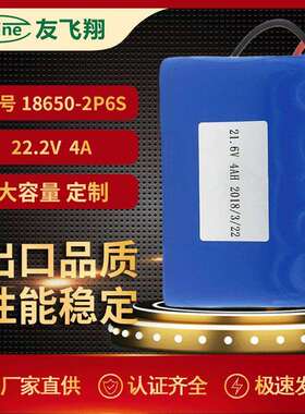 18650-6S2P 22.2V4000mAh LED灯应急电源监控系统设备锂电池
