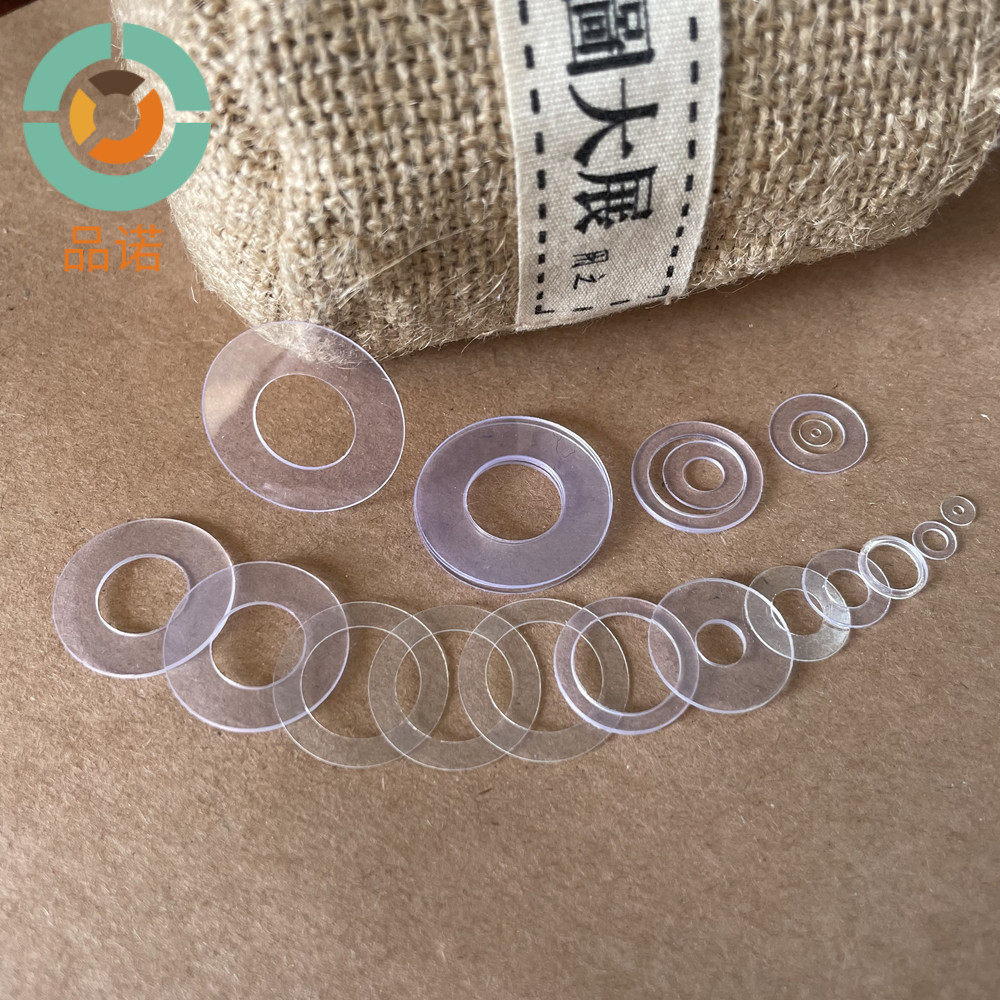 现货批发M6M6.2M6.5透明PVC垫片圆形垫圈塑胶介子软硬pvc垫片厂家
