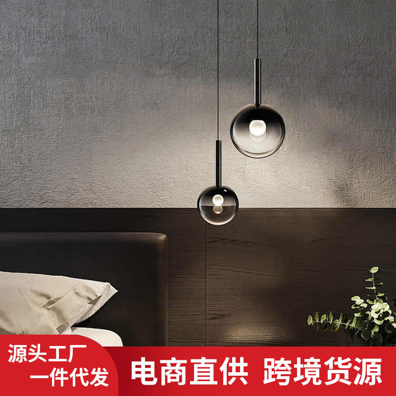 高级感样板房装饰吊灯意式时尚玻璃酒店民宿餐厅服装店飘窗吊线灯