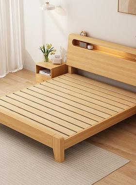 实床1.5米双人木床家用1.8床米现代简LEL约出租经房济型1.2m单人