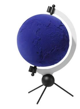 现意8934代简约创植绒地仪彩色球仪摆件样板房售楼地处办公室球儿