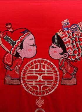 2用022爆款1AL67371840支长绒棉婚庆四件套床绣上品全多件棉套中