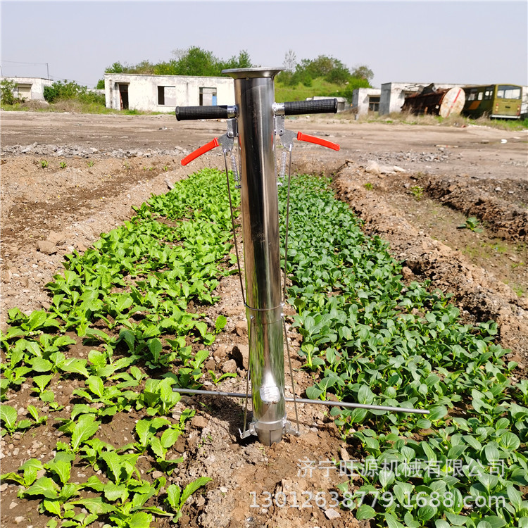 不锈钢手动双把手蔬菜苗移栽器