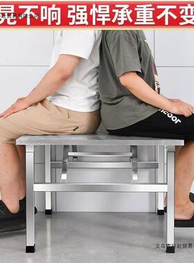 加方烧厚不锈钢WZC折叠桌携式烤桌子摆摊商用夜市简易餐桌圆角便