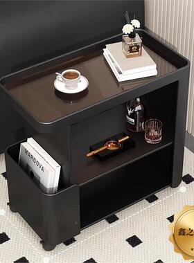 轻奢款创意客厅床移动小车头铁艺现代家用沙发推简约茶几KDC置物