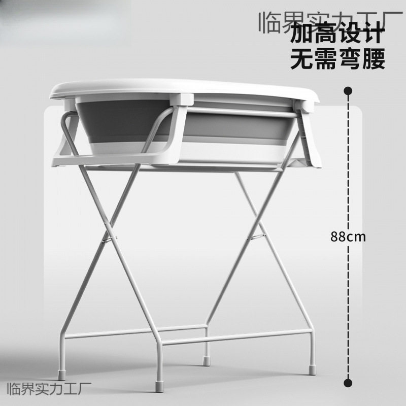 宠物猫狗加高可折叠洗澡盆