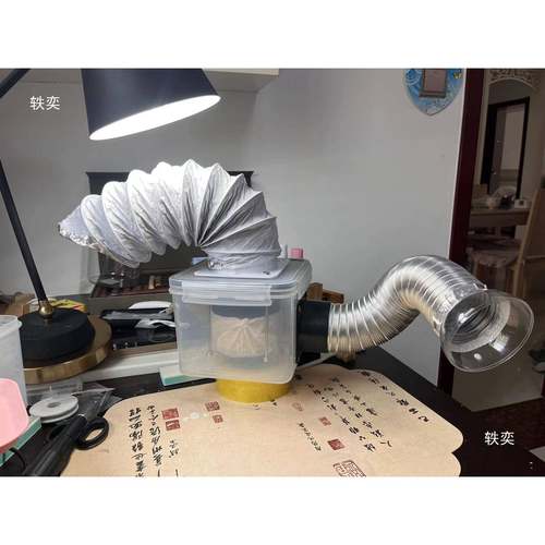 桌面雕刻吸尘器磨玉刻雕核雕木雕力除尘琥珀金UAL属打雕吸集尘箱