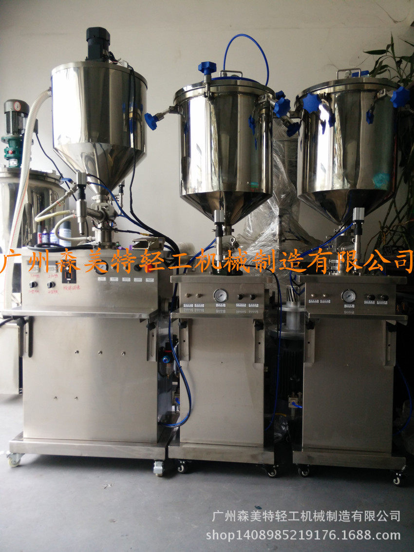 半自动恒温搅拌灌装机加热恒温气动灌装机恒温搅拌加热灌装机