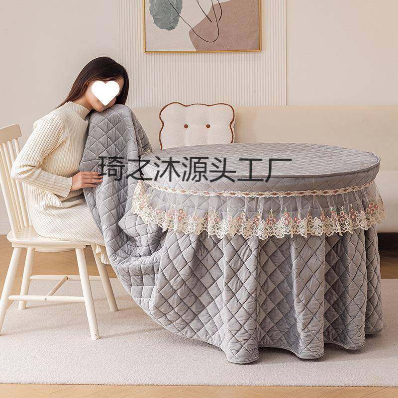 加新款烤B8ZQkeyb罩裙摆美观烤火桌罩子绒加厚圆形保暖火桌罩取桌,居家布艺,床头罩,淘宝优惠券,粉丝福利购,淘宝优惠卷