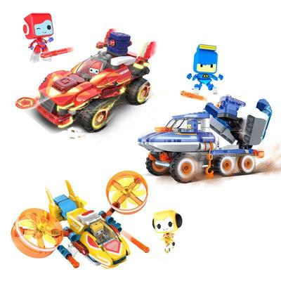 颗百变布鲁可战队赤红闪冰光蓝战锤辉之63143翼合体战将电大粒拼