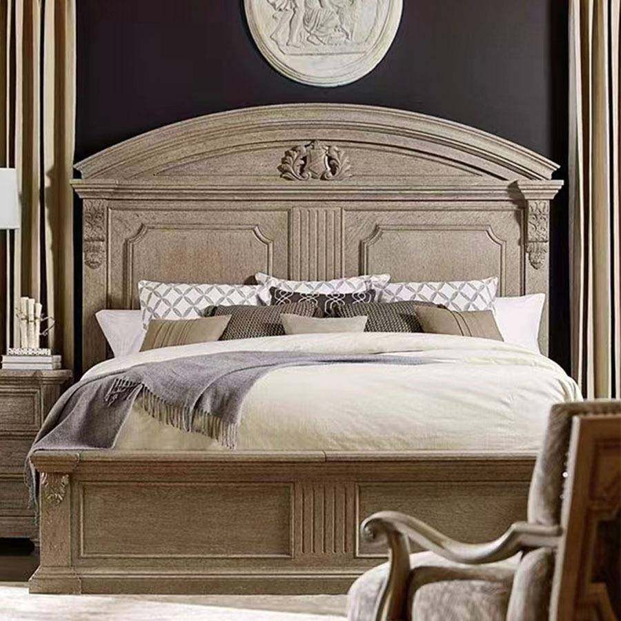 美式乡实床双人床木主卧1.8米储物IXH床村式欧式复古橡木雕花床1,电子元器件市场,其它元器件,淘宝优惠券,粉丝福利购,淘宝优惠卷