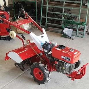 力农用微型耕机多功能四1驱旋耕机新柴油0马后NJN旋翻地机