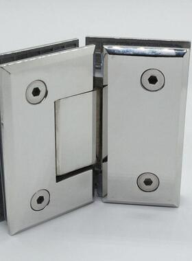 淋浴房玻门配夹不锈件钢卫MR-008生间隔断135°璃浴室夹钢化玻璃