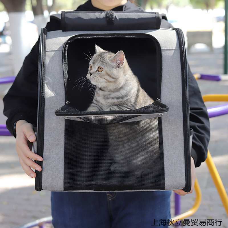 猫包厂家宠物背包外出笼子便携双肩透气大容量用品猫咪一件包邮