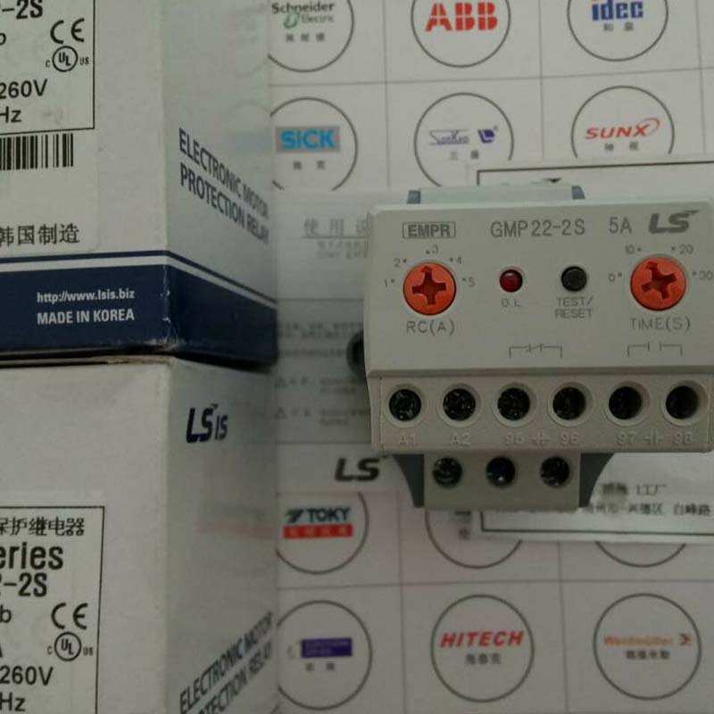 原装韩国LS产电热过载继电器GMP22-2S 2P 1-5A 4.4-22A电子式热继